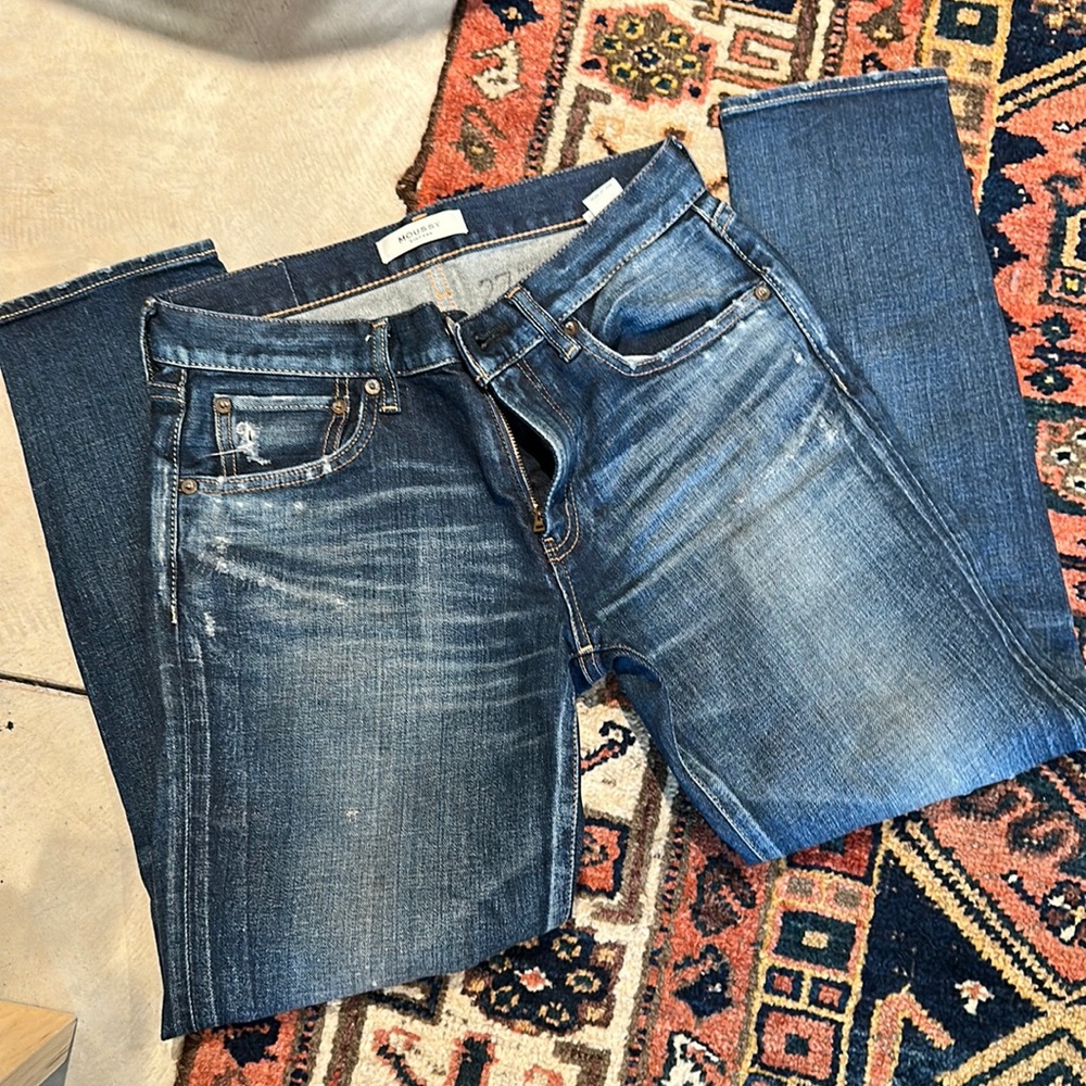 Moussy Vintage Dark Denim Mid Rise Jeans - Size 27